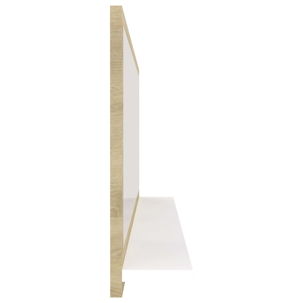 Badspiegel Weiß 40x10,5x37 cm Holzwerkstoff