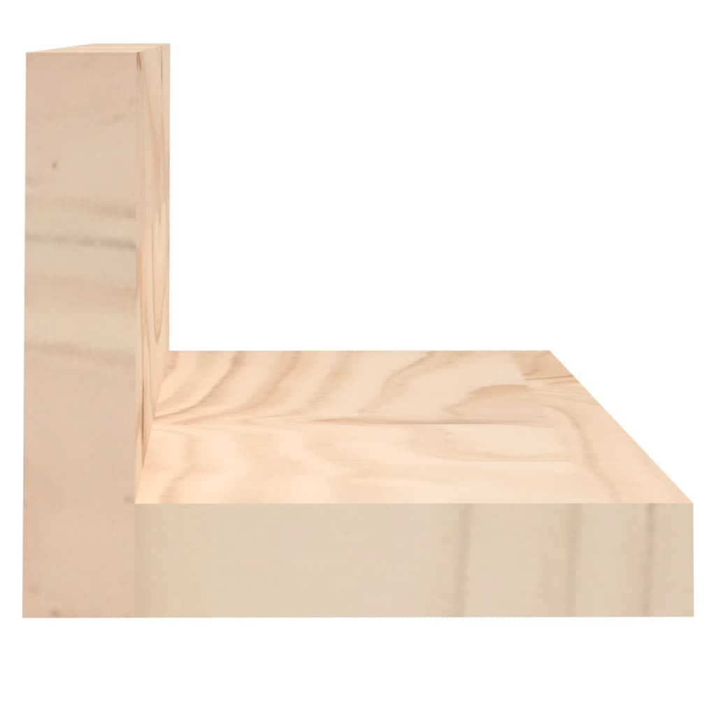 Wandregale 2 Stk. 50x11x9 cm Massivholz Kiefer