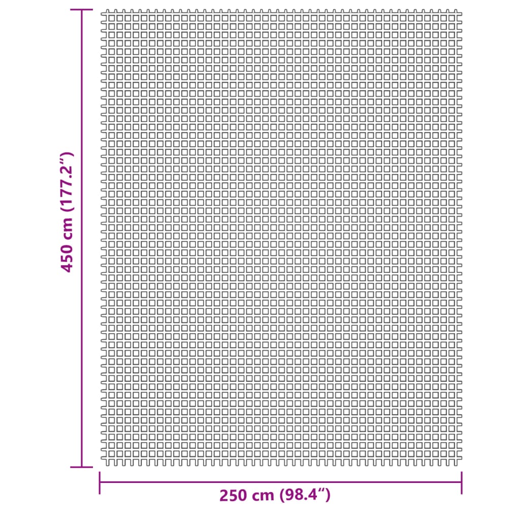 Zeltteppich Anthrazit 4x2 m