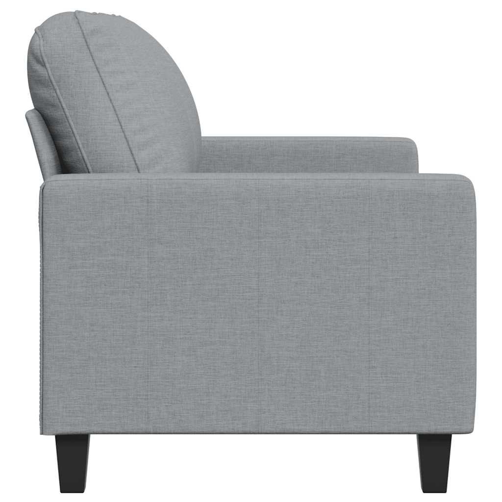 3-Sitzer-Sofa Hellgrau 180 cm Stoff