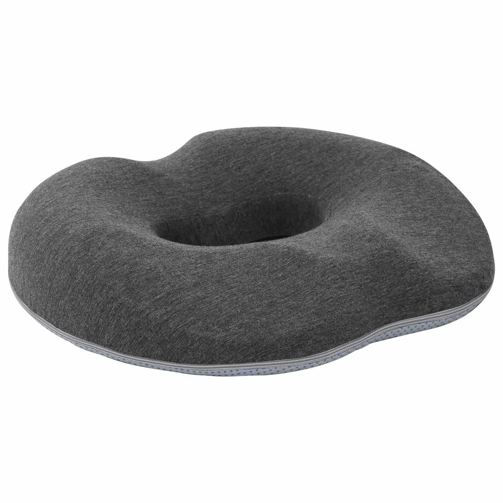 Sitzkissen Einfarbig Hellgrau 42 x 36,5 x 8 cm Viscoschaum