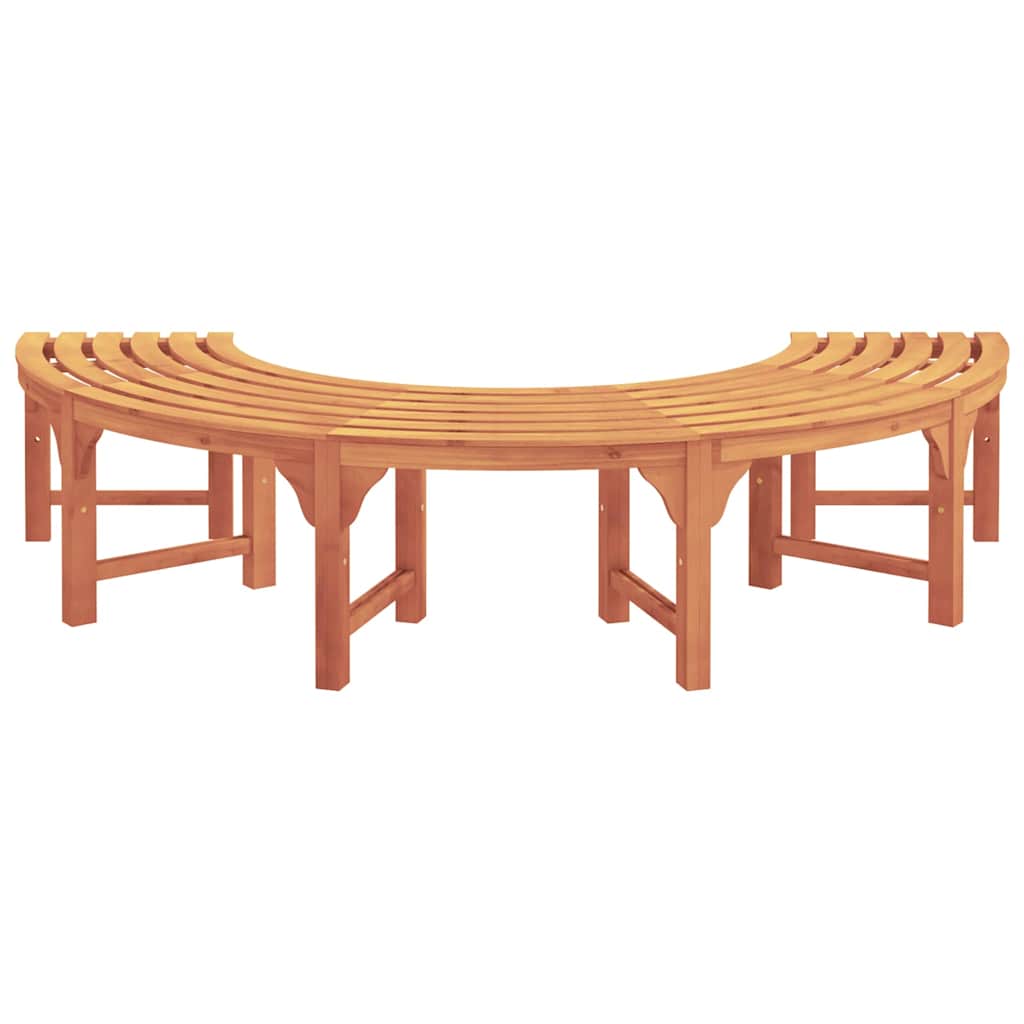 Baumbank Rund Ø208 cm Massivholz Eukalyptus