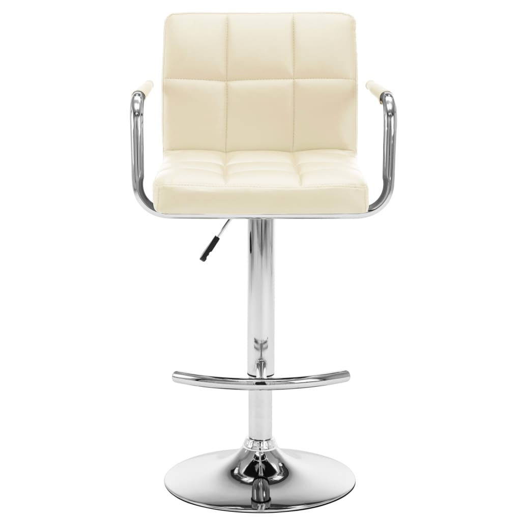 Barhocker 2 Stk. Rot Kunstleder