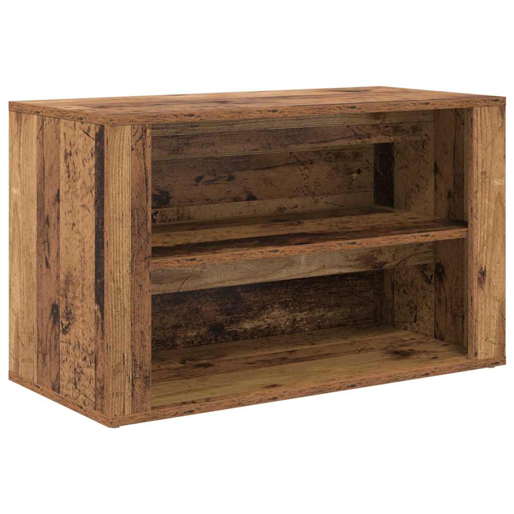 Schuhregal Weiß 75x35x45 cm Holzwerkstoff