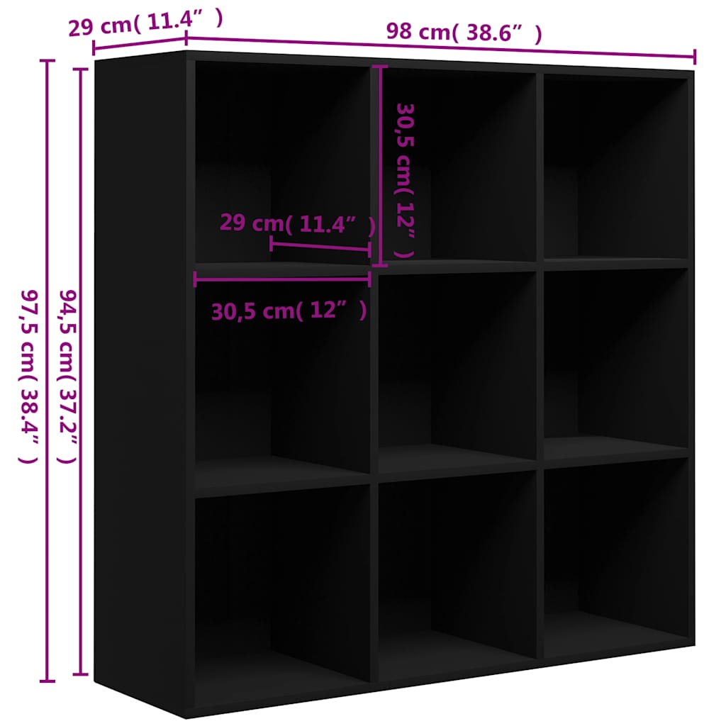 Bücherregal Weiß 98x29x97,5 cm Holzwerkstoff