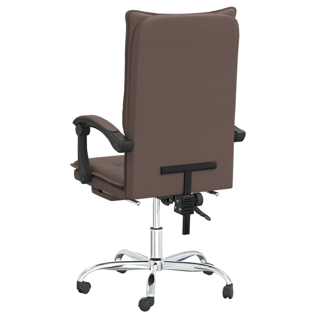 Bürostuhl mit Liegefunktion Schwarz Kunstleder