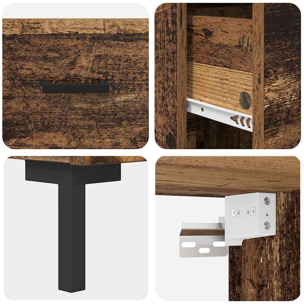 Highboard Hochglanz-Weiß 69,5x34x180 cm Holzwerkstoff