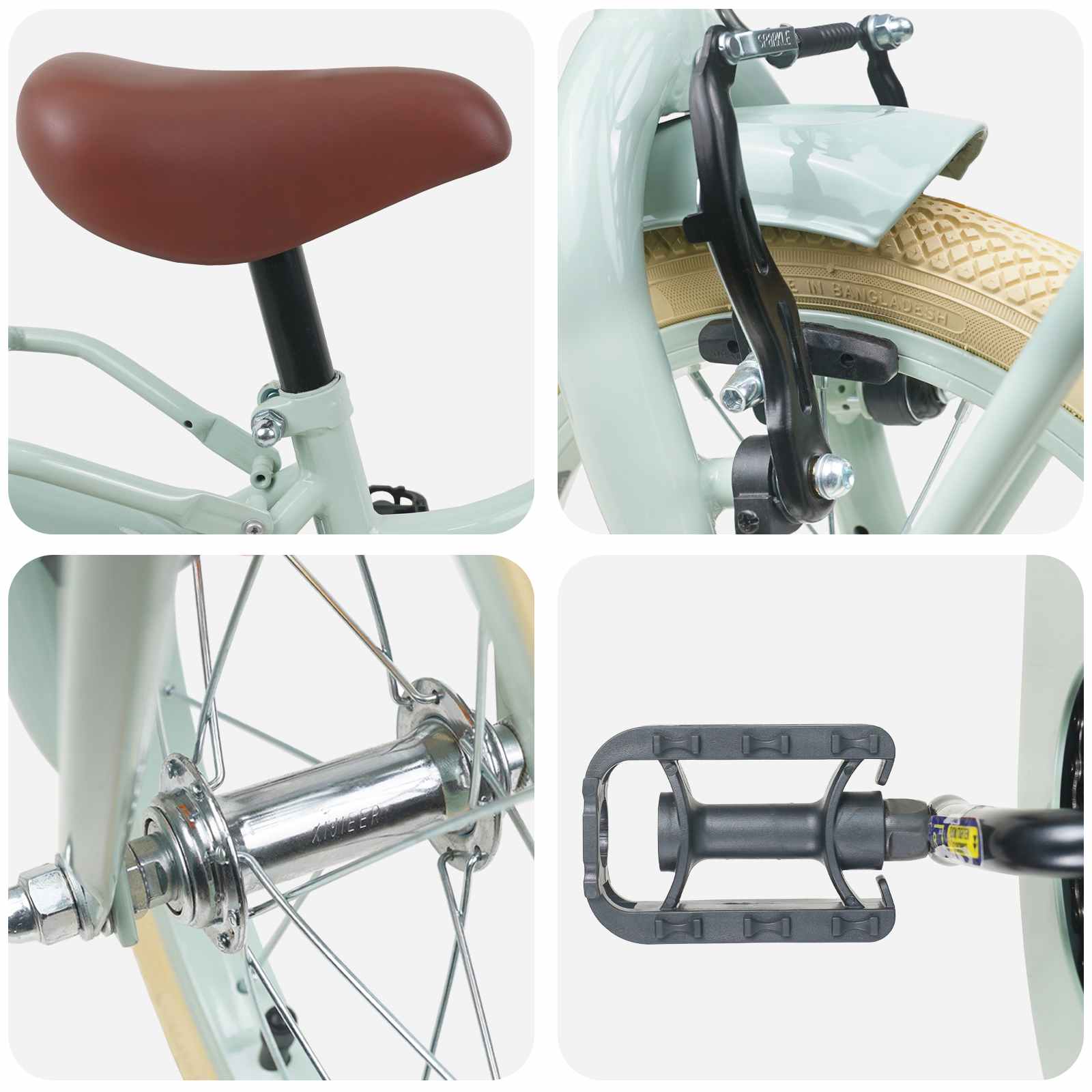 Kinderfahrrad 12 Zoll für 2-4 Jahre alt Hellrosa