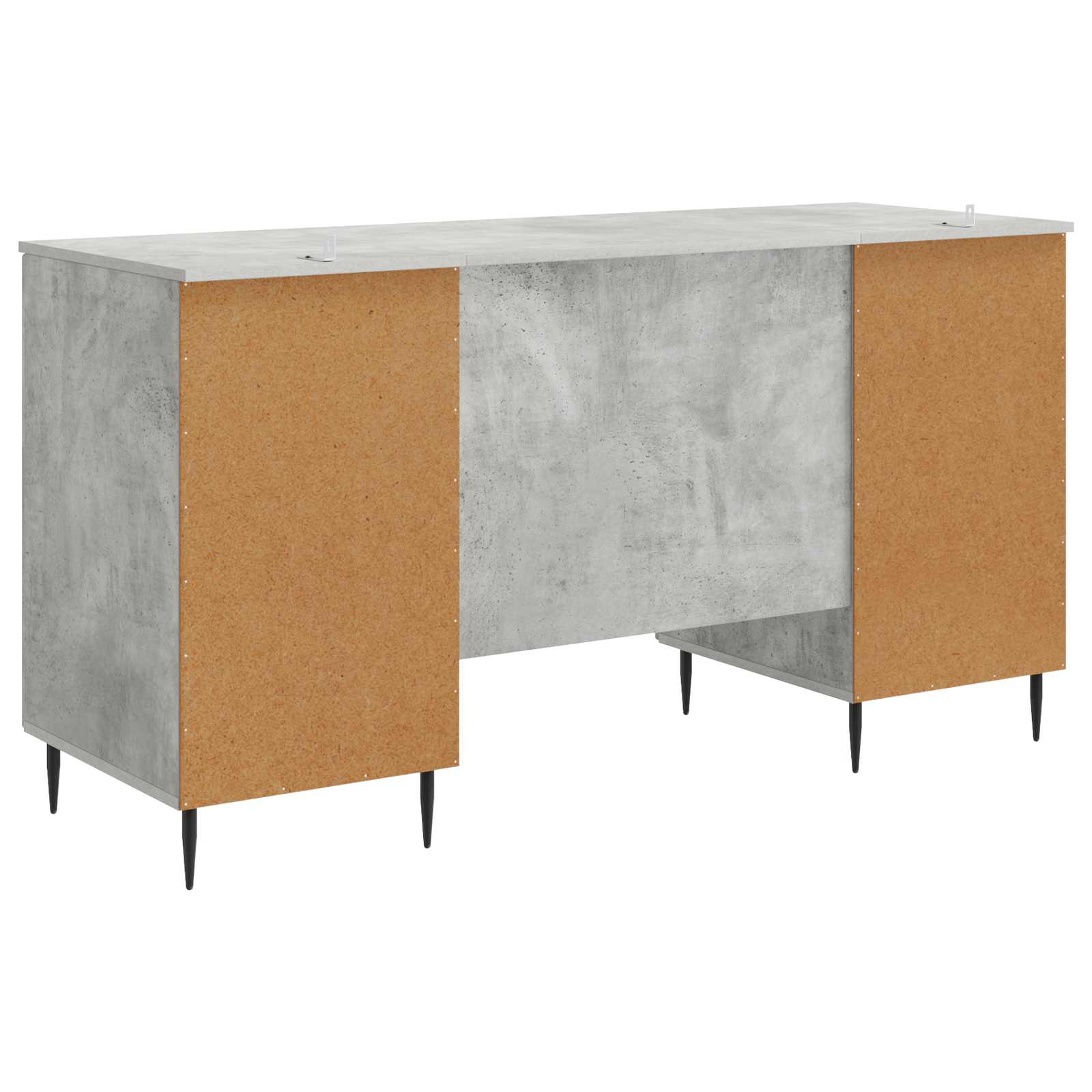 Schreibtisch mit Regal Schwarz 142,5 x 50 x 75 cm Holzwerkstoff