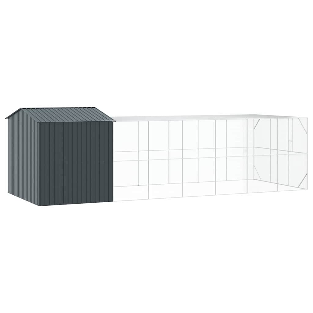 Vogelkäfig Anthrazit 416,5 x 103 x 142 cm Verzinkter Stahl