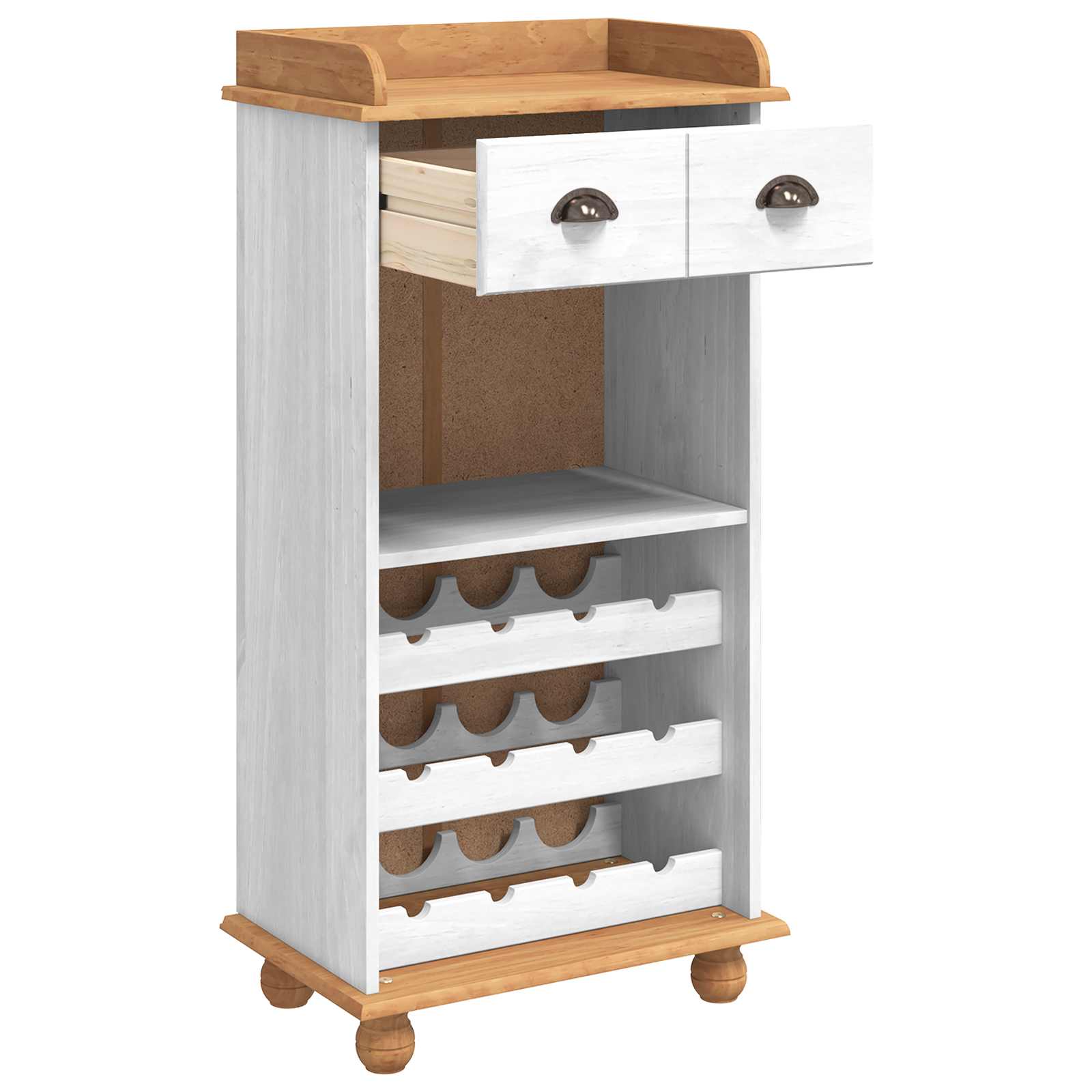 Weinschrank ASKIM Honigwachs 57 x 37 x 114 cm