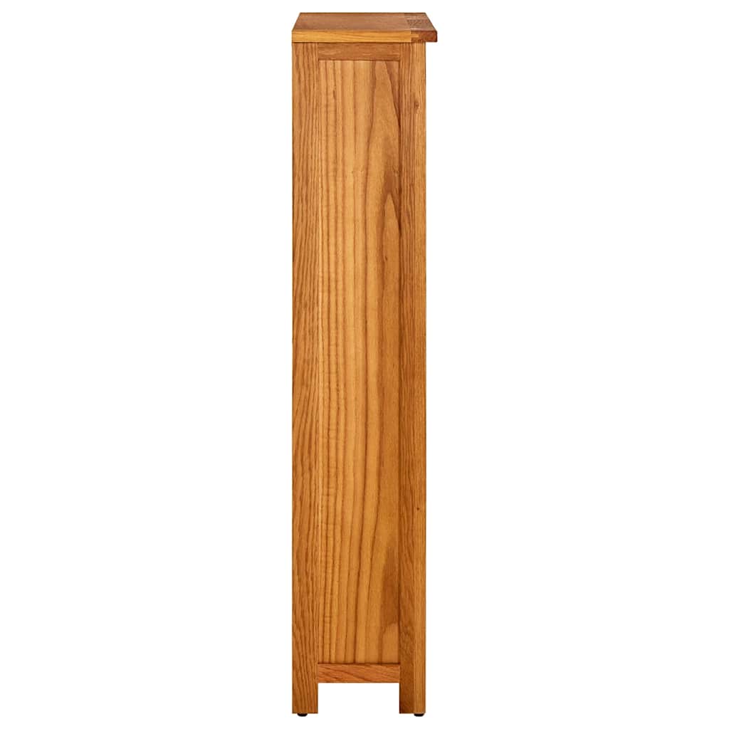 Bücherregal 3 Fächer 70x22,5x82 cm Massivholz Eiche