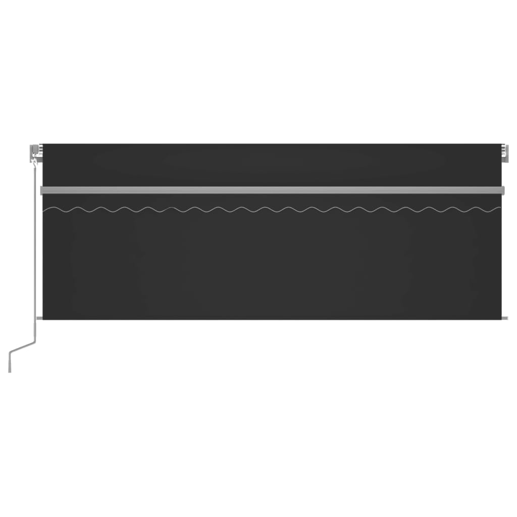 Markise Manuell Einziehbar mit Rollo 3x2,5 m Creme