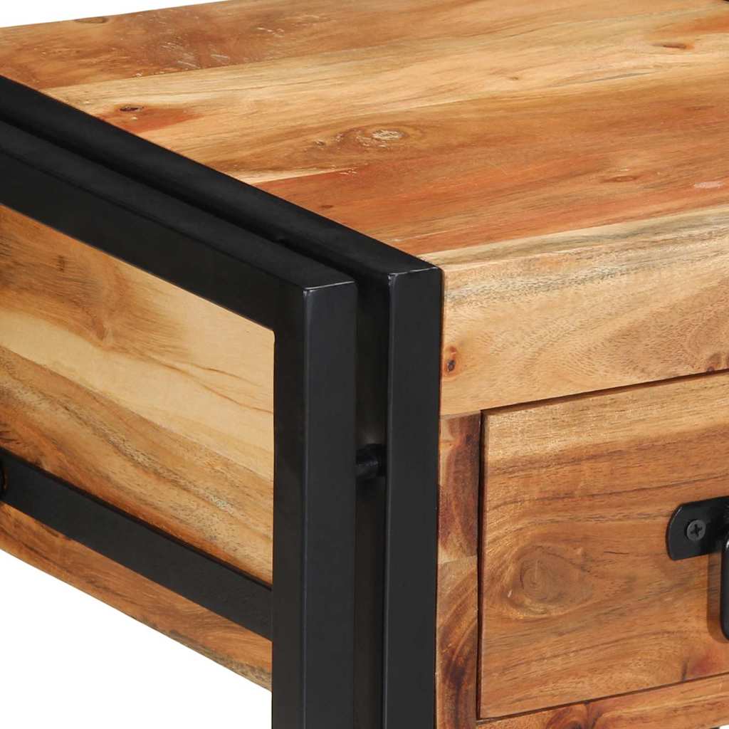 Nachttisch 40 x 35 x 50 cm Massives upgecyceltes Holz