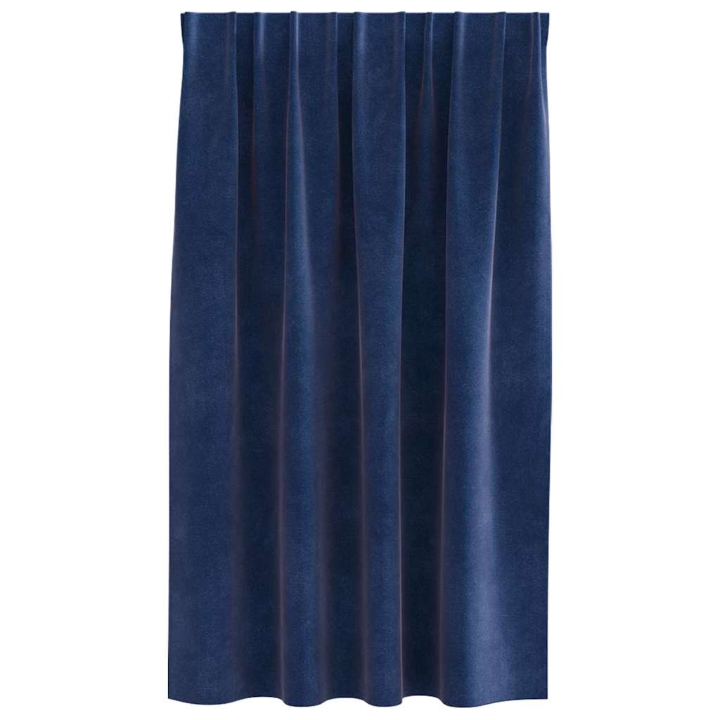 Verdunkelungsvorhänge 2 pcs Schwarz 140 x 140 cm Samt