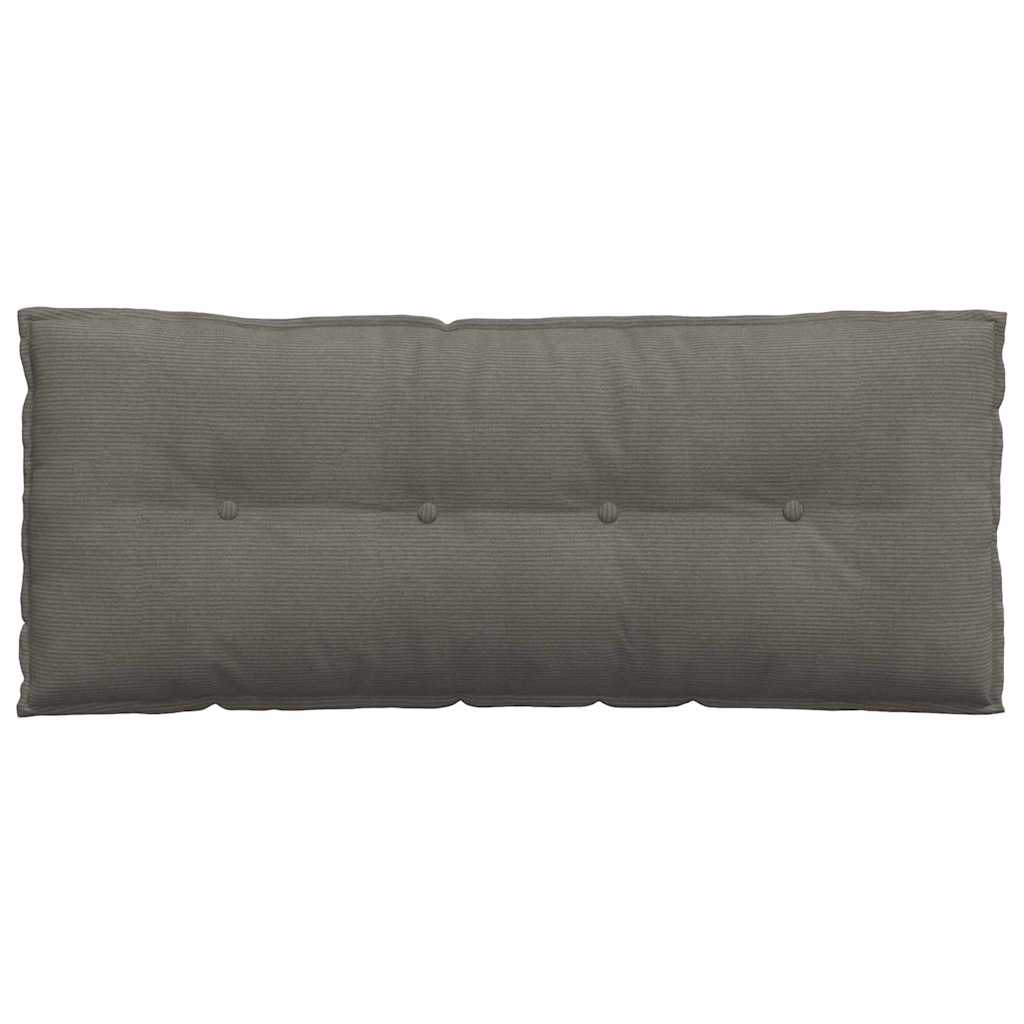 Rückenkissen Hellgrau 50 x 45 cm Cordstoff