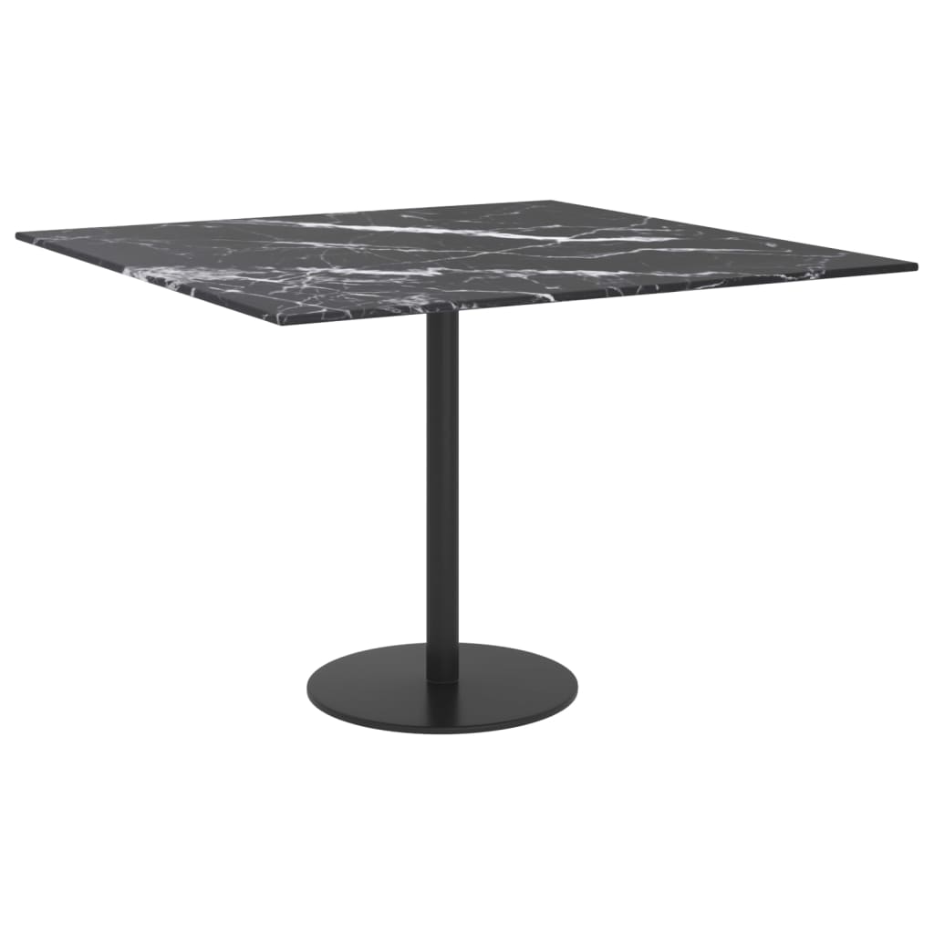 Tischplatte aus gehärtetem Glas quadratisch 700x700 mm