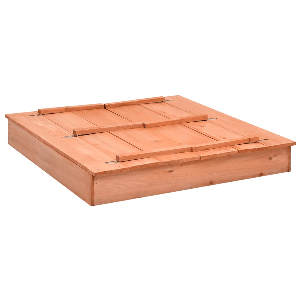 Sandkasten Tannenholz Weiß 95x90x15 cm