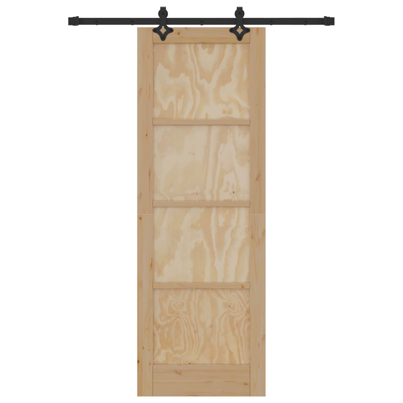 Schiebetür ORKDAL Natur 61 x 198,5 cm Massives Kiefernholz