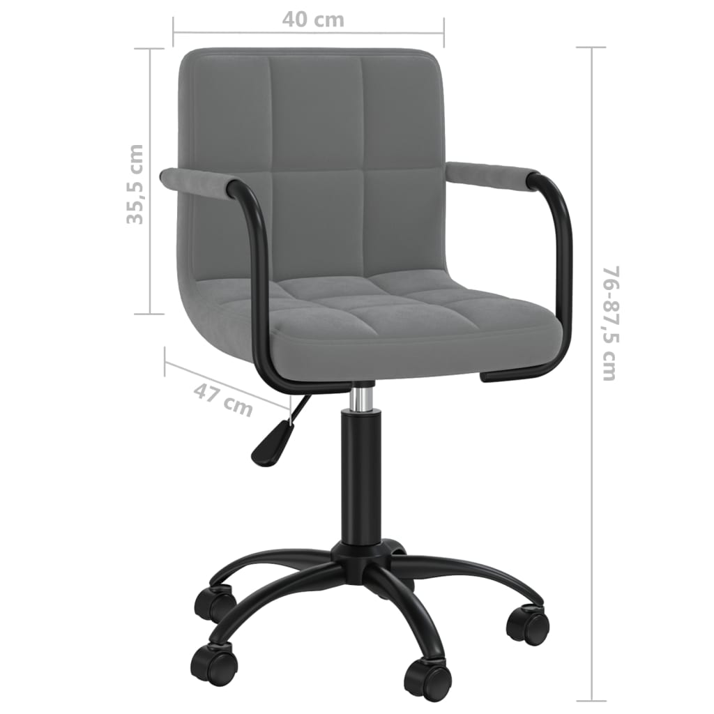 Esszimmerstuhl Drehbar Schwarz Samt