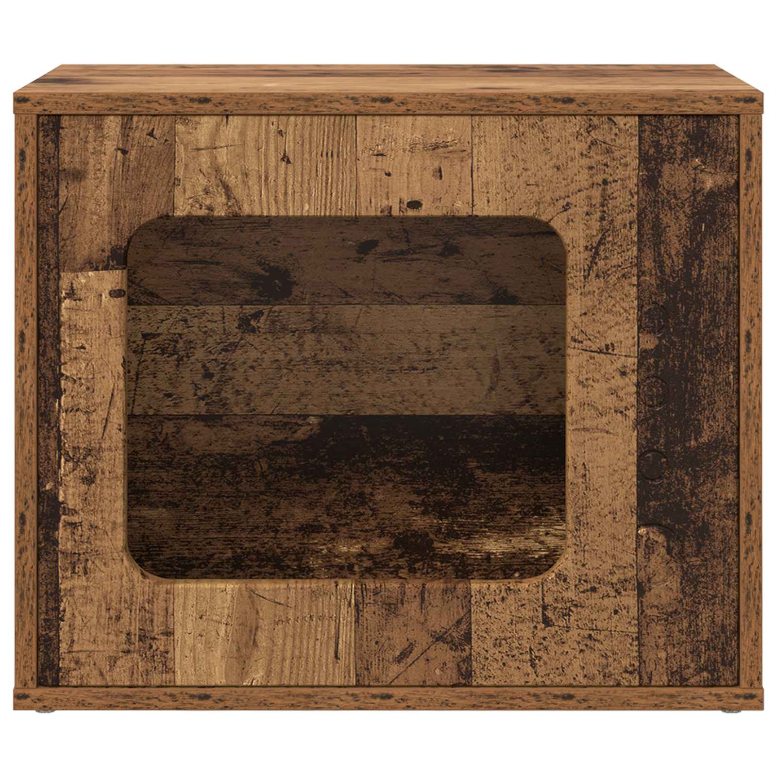 Katzenhaus Weiß 51 x 30 x 42 cm Holzwerkstoff