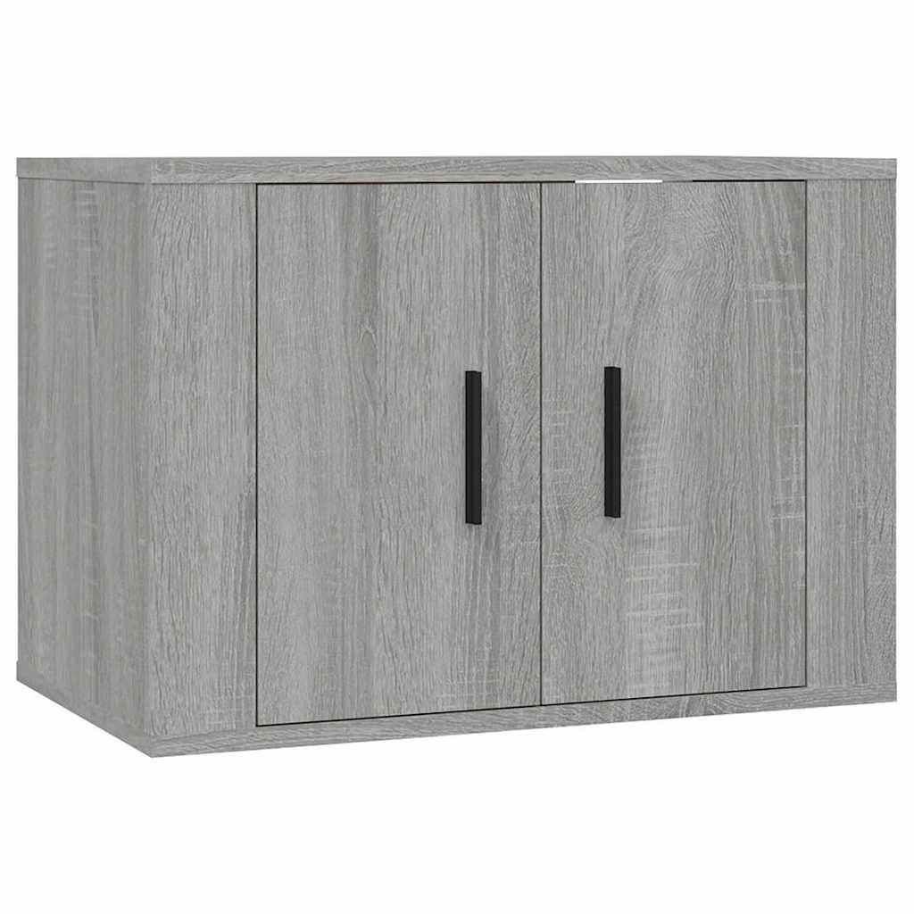 3-tlg. TV-Schrank-Set Weiß Holzwerkstoff