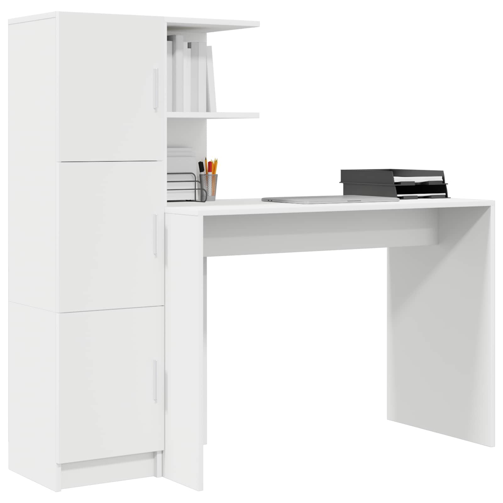 Schreibtisch 2 pcs Beton Grau