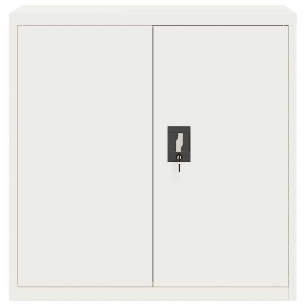 Aktenschrank Weiß 90x40x110 cm Stahl