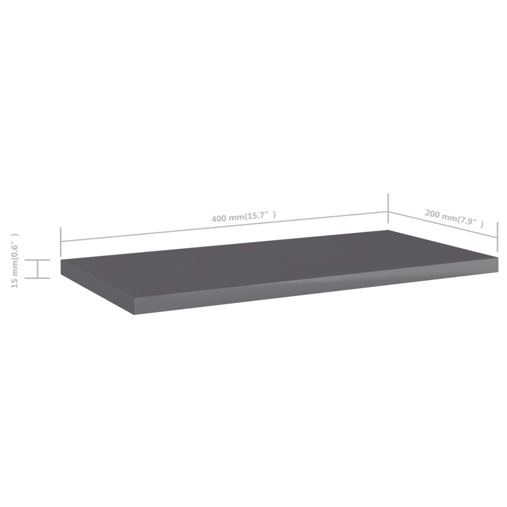 Bücherregal-Bretter 4 Stk. Weiß 40x10x1,5 cm Holzwerkstoff