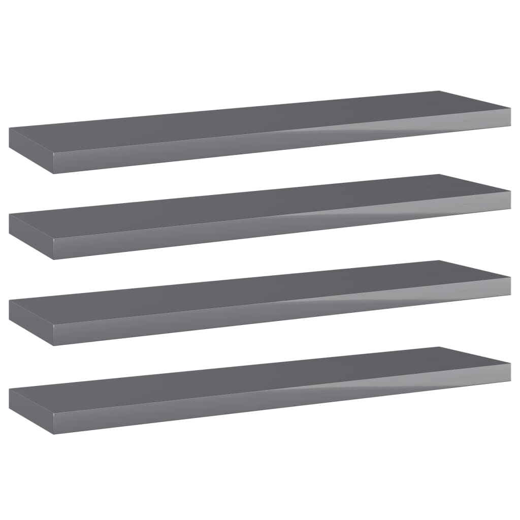 Bücherregal-Bretter 4 Stk. Weiß 40x10x1,5 cm Holzwerkstoff