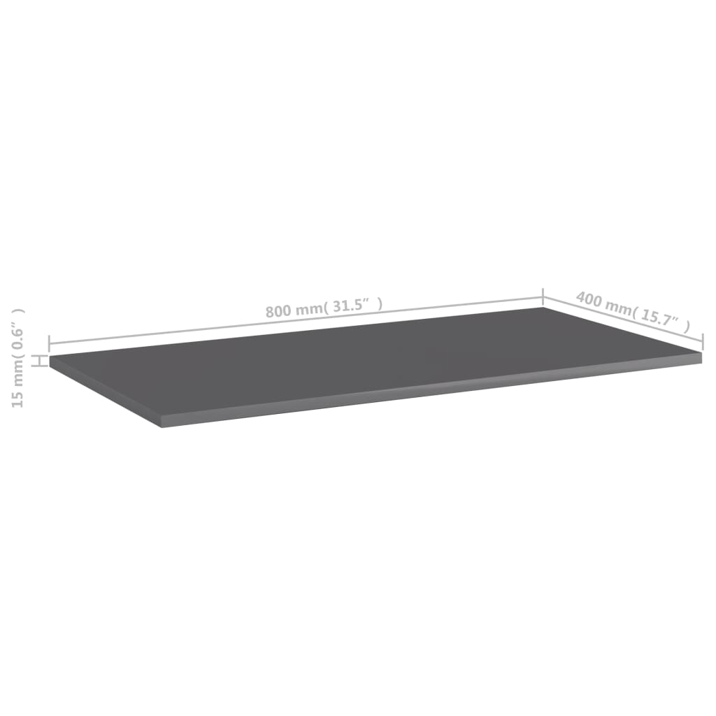 Bücherregal-Bretter 4 Stk. Weiß 40x10x1,5 cm Holzwerkstoff