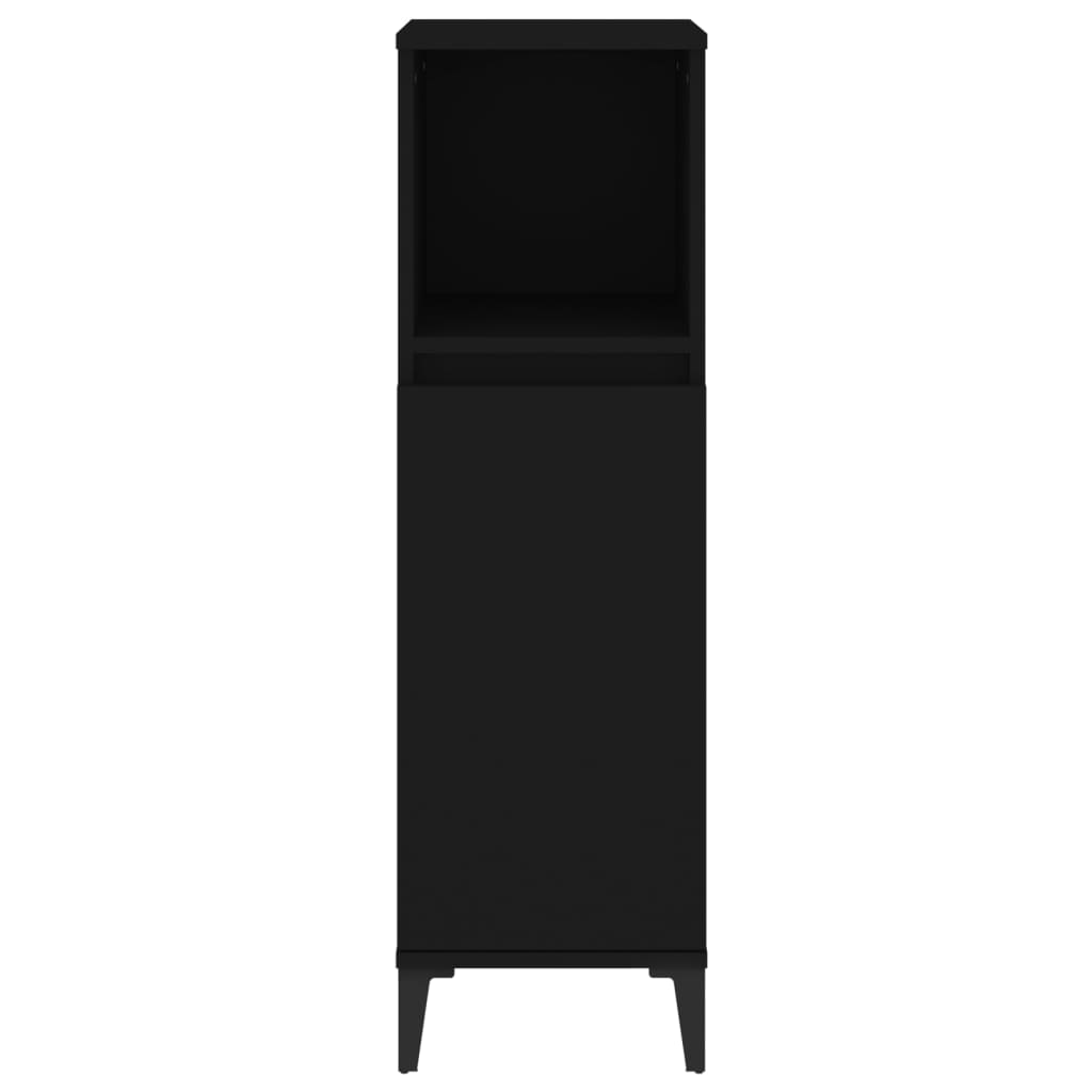 Badschrank Weiß 30x30x100 cm Holzwerkstoff