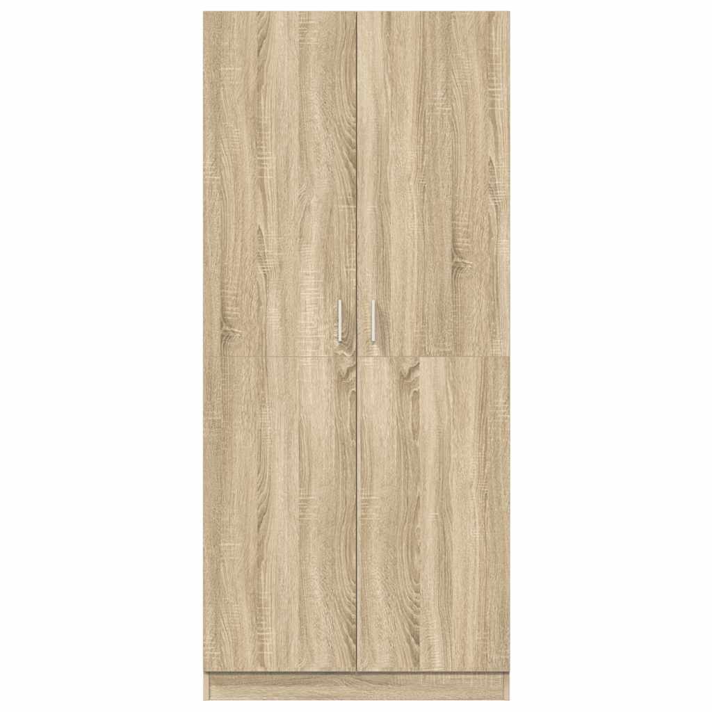 Kleiderschrank Weiß 80x52x180 cm Holzwerkstoff