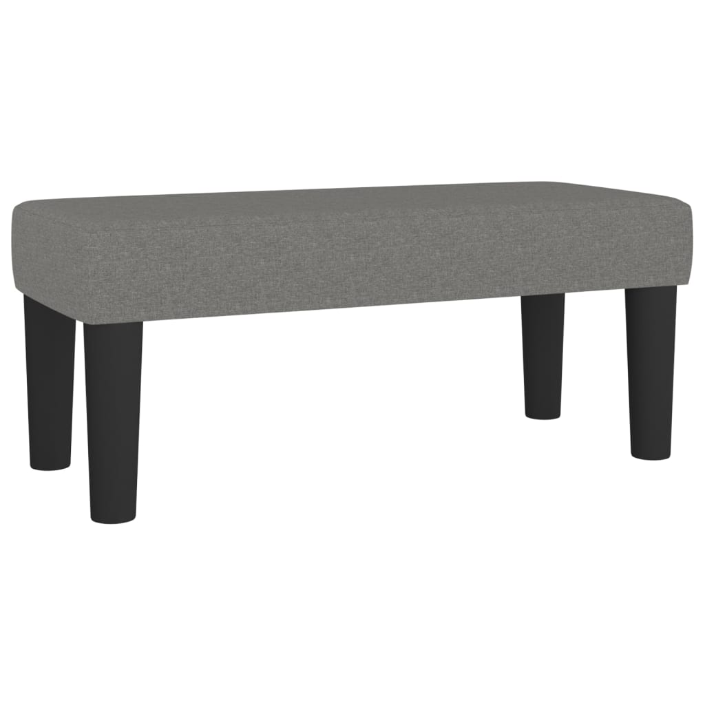 Sitzbank Hellgrau 70x30x30 cm Stoff