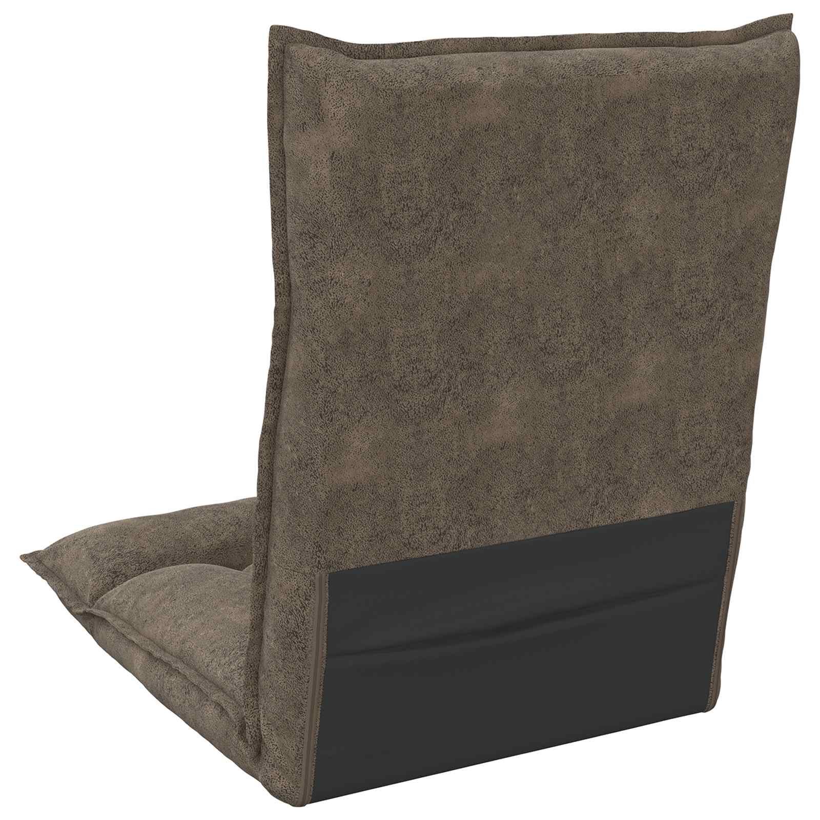 Verstellbarer Fußsessel Braun Stoff