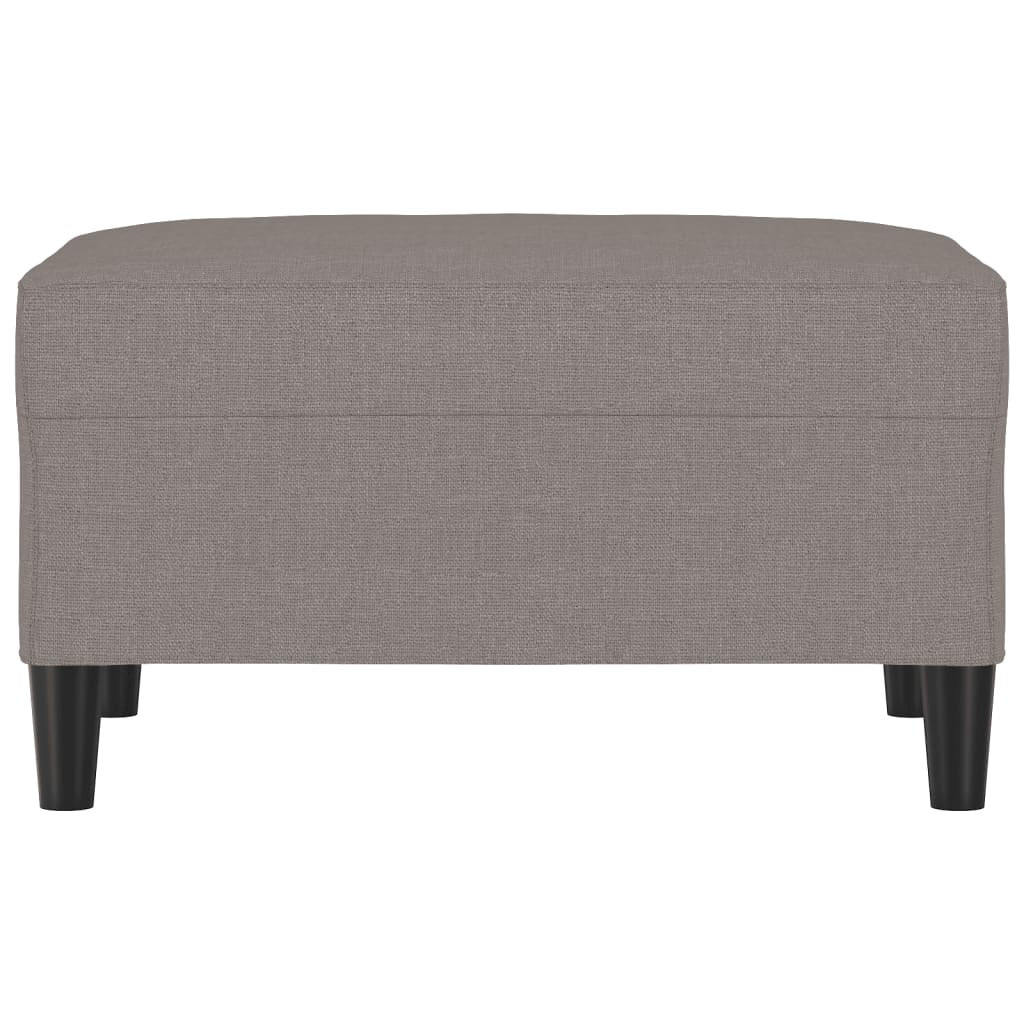 Fußhocker Hellgrau 60x50x41 cm Stoff