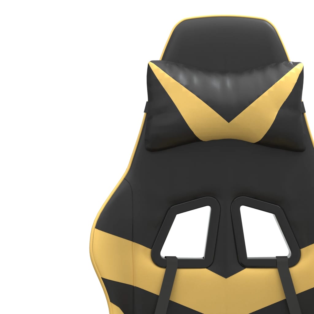 Gaming-Stuhl Drehbar Schwarz und Rot Kunstleder