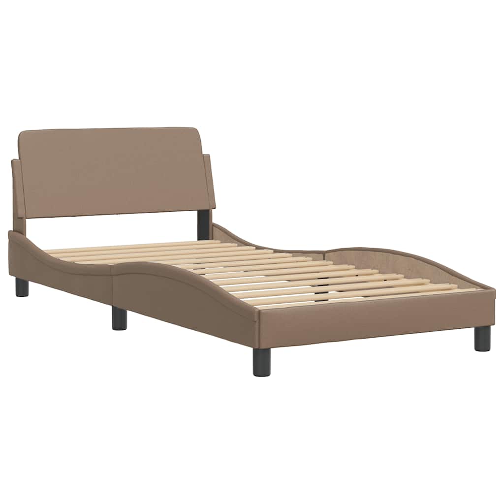 Bett mit Matratze "Dover" Schwarz 80x200 cm Kunstleder
