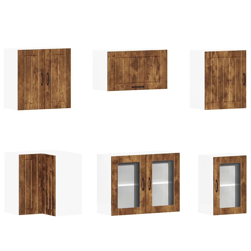 11-tlg. Küchenschrank-Set Lucca Weiß Holzwerkstoff