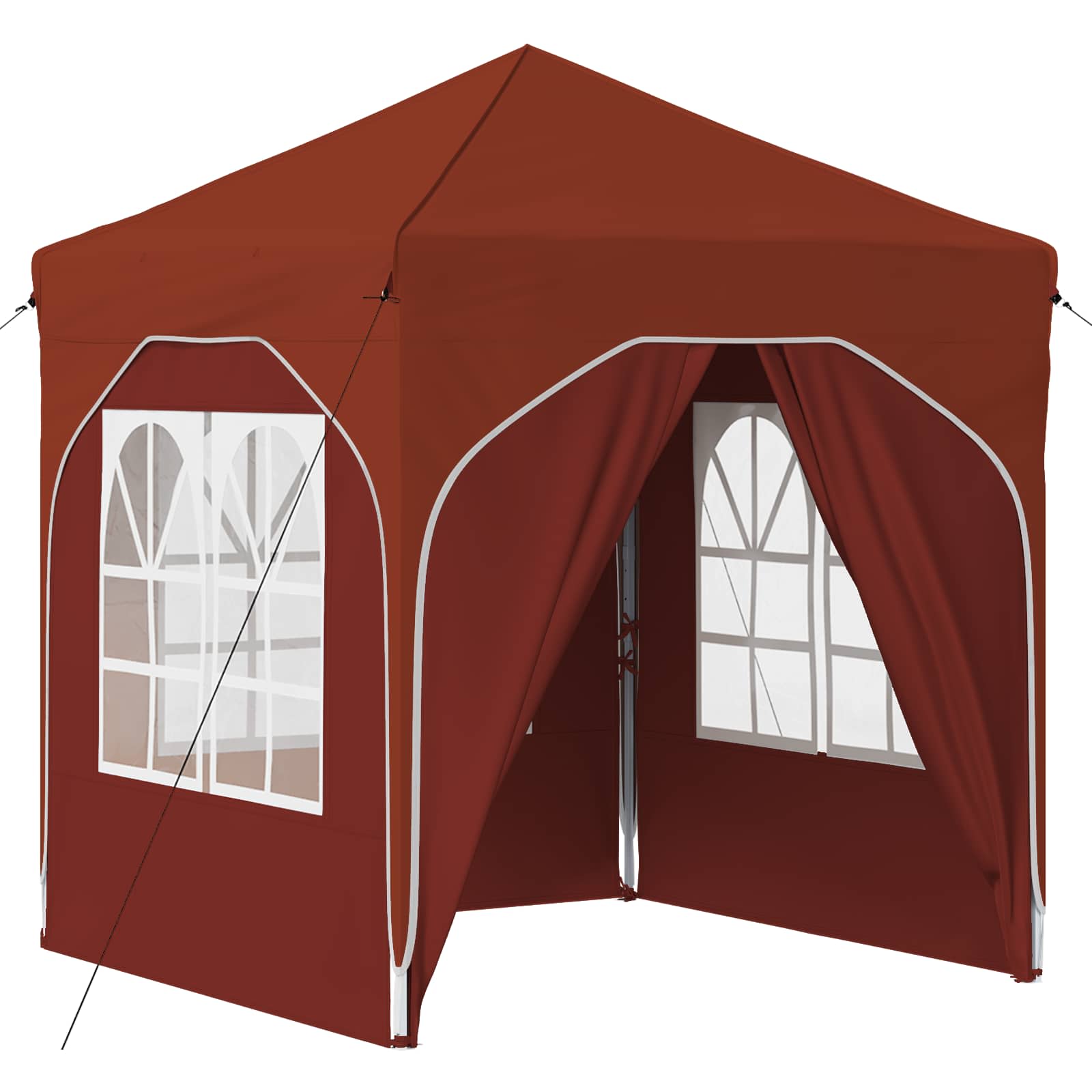 Pop-up Partyzelt 194 x 194 x 245 cm Creme