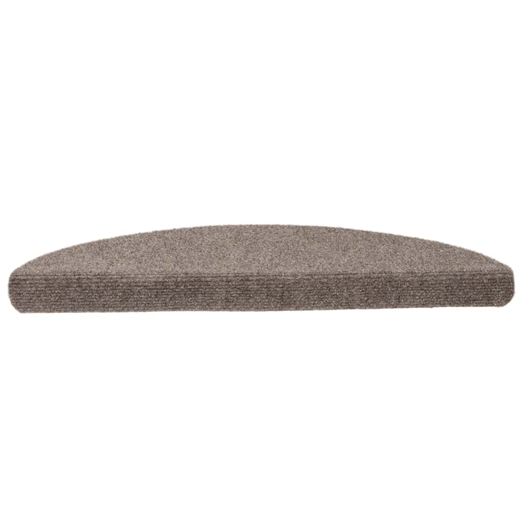 Stufenmatten Selbstklebend 15 Stk. 56x17x3 cm Hellbraun Halbrund