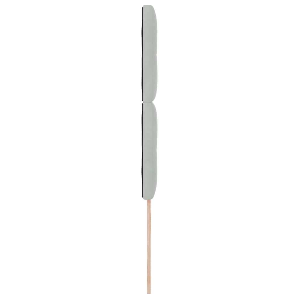 Kopfteil Hellgrau 80 cm Samt