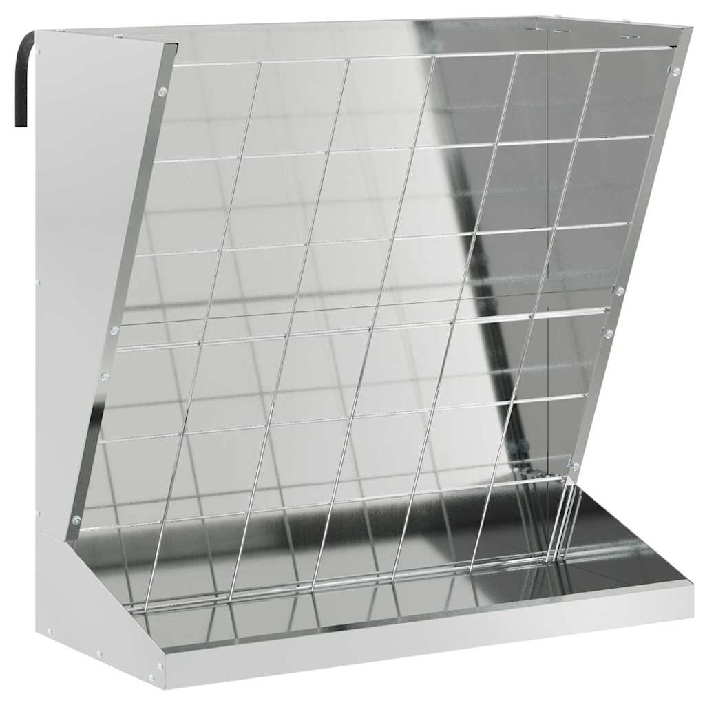 Heu Futterspender Schwarz 71 x 33 x 70 cm Kaltgewalzter Stahl