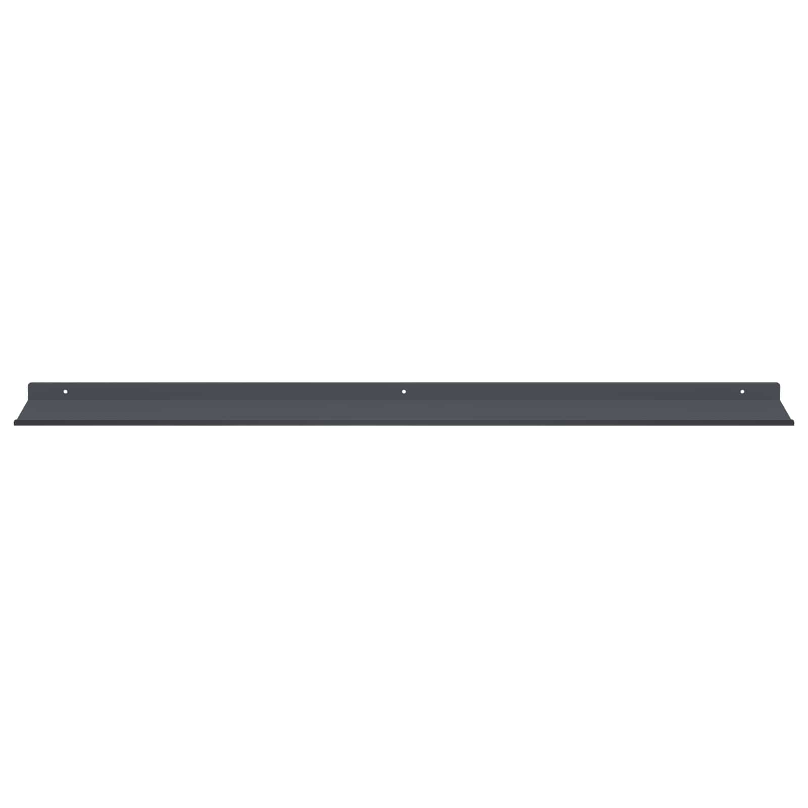 Schwebendes Regal 3 pcs Schwarz 40 x 9 x 2,5 cm Stahl