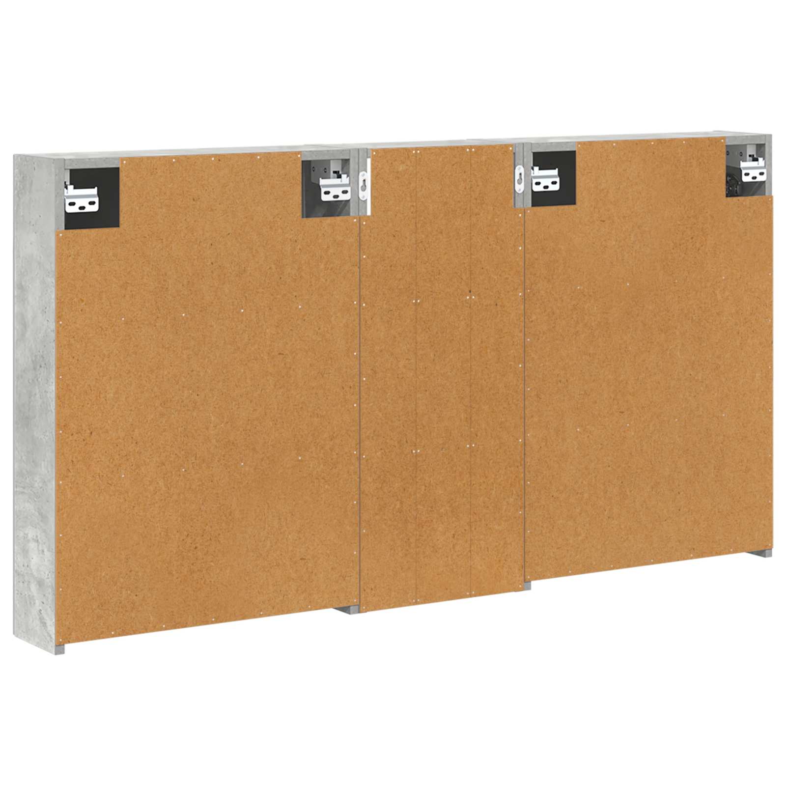 Badezimmerschrank-Set 3 pcs 80 x 10,5 x 50 cm Holzwerkstoff