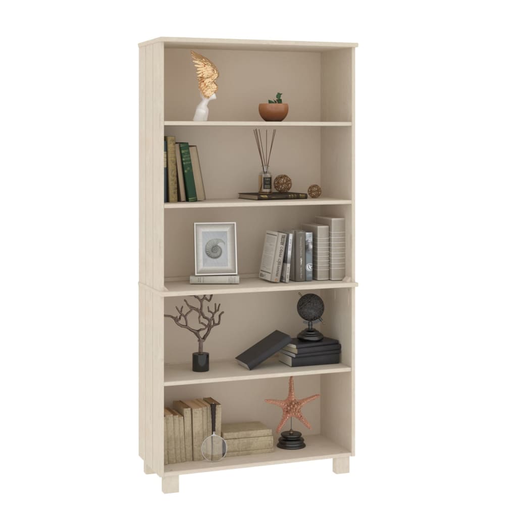 Highboard HAMAR Massivholz Kiefer Hellgrau