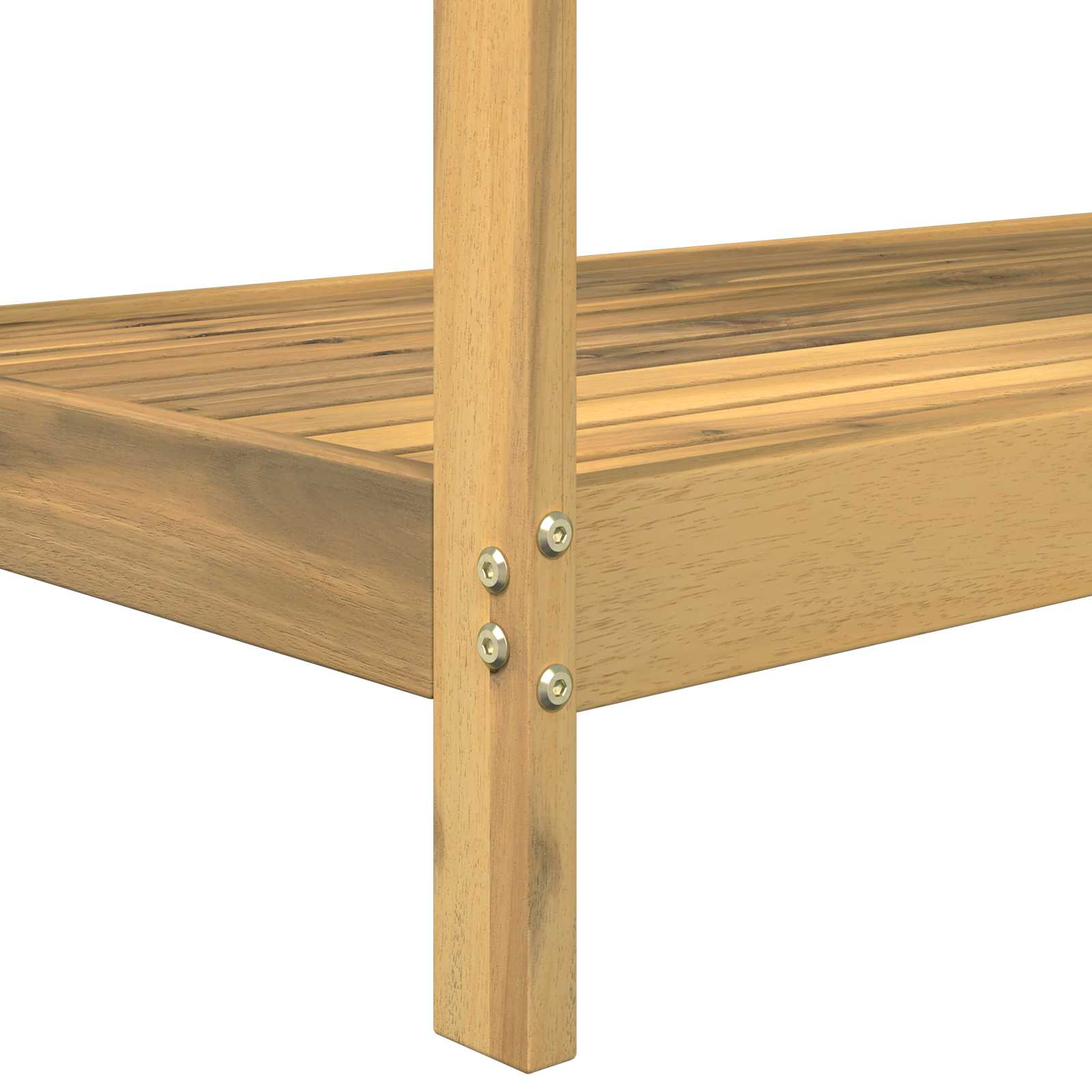 Outdoor Umtopfbank 56,5 x 48,5 x 107 cm Massivholz Akazie Natur