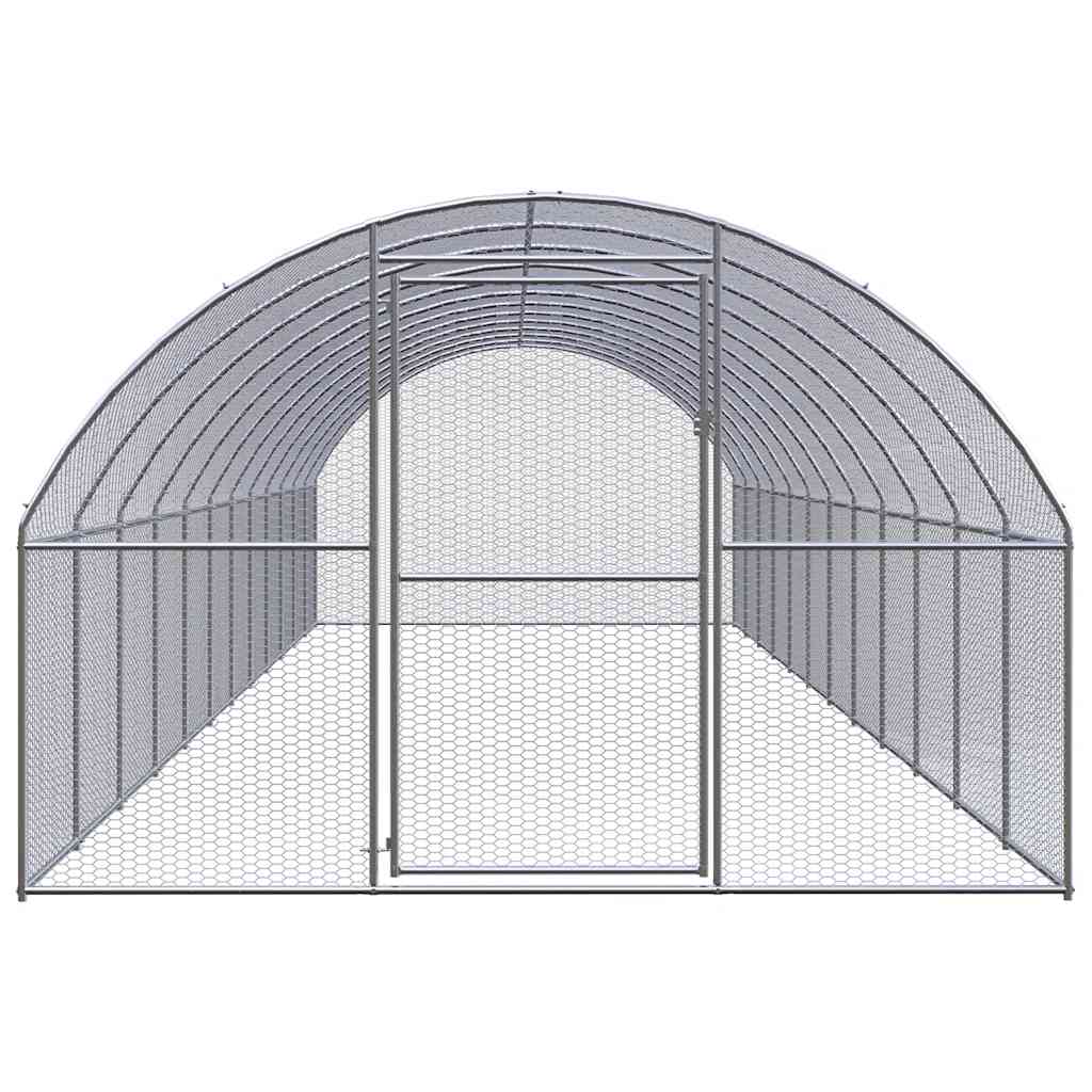 Outdoor-Hühnerstall 3x2x2 m Verzinkter Stahl
