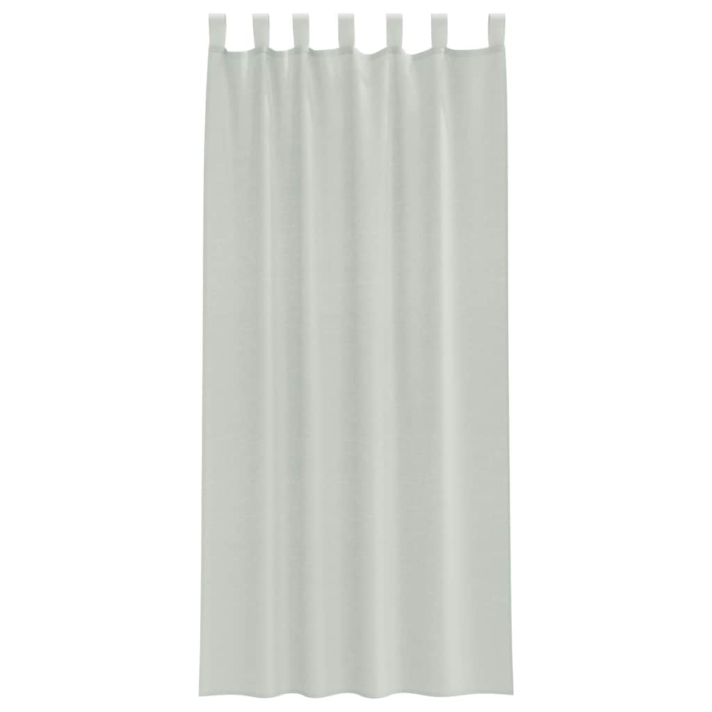Voile Vorhänge mit Ösen 2 Stk. Apfelgrün 140x140 cm