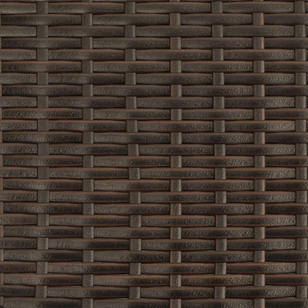 Modulare Sonnenliegen 2 Stk. mit Tisch Schwarz Poly Rattan